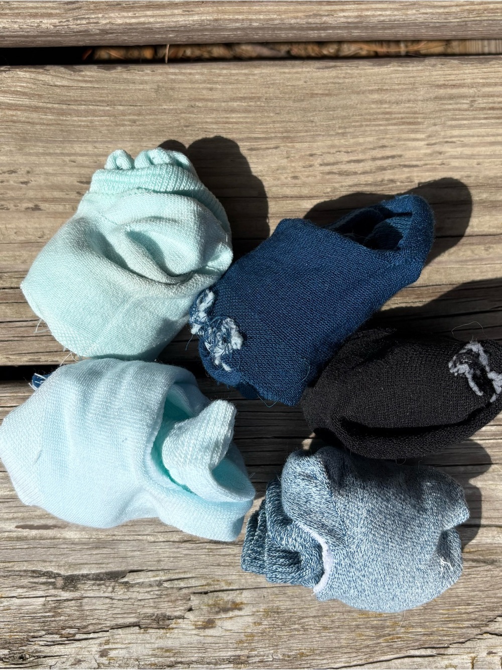 Women’s Cotton Blend No-Show Socks Pack - Light Blue, Navy, Black, Heather Gray
